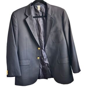 Brooks Brothers Loro Piana Sz: 20 Boys Youth Jacket Blazer 120's Wool Navy Blue